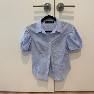 Lioness Blue Striped Button Down Shirt
